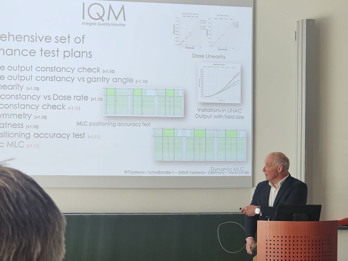 Vortrag zum Integral Quality Monitor (IQM) beim 35. Elekta-Anwendertreffen in Tübingen